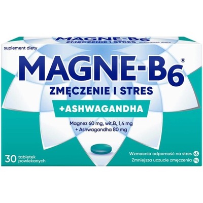 Magne-B6 zmęczenie i stres magnez ashwagandha 30x