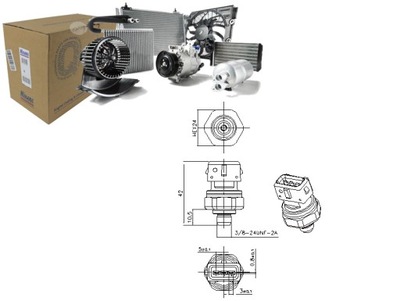 CONMUTADOR DE PRESIÓN DE ACONDICIONADOR VOLVO S60 3 S90 II V60 I V60 II  