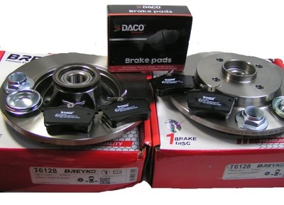 Тормозные диски+ подшипник тормозные колодки задняя citroen berlingo peugeot partner 2008 - фото №1