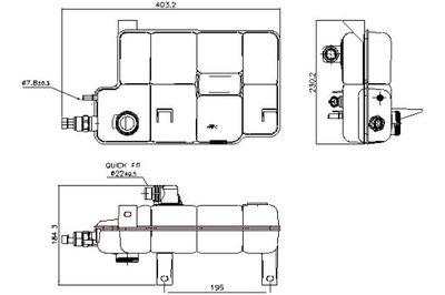 NISSENS БАК РАЗШИРИТЕЛЬНЫЙ ЖИДКОСТИ ОХЛАЖДАЮЧЕЙ IVECO DAILY IV DAILY