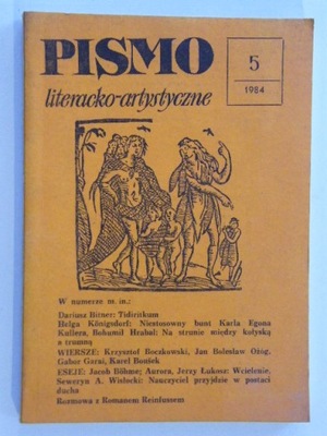 PISMO LITERACKO-ARTYSTYCZNE 5 1984