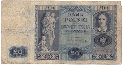 20 złotych 1936 seria AZ Miłczak 76