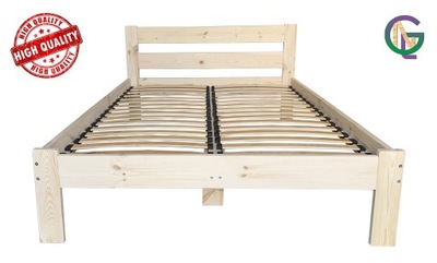 Łóżko drewniane 90x200 Zagłowie 85 cm SZEROKA RAMA