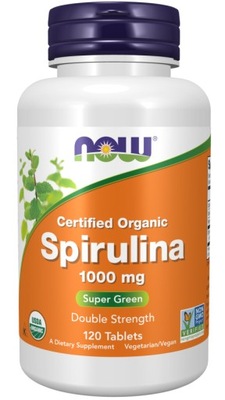 NOW Spirulina Odkwaszanie Oczyszczanie 1000mg 120t