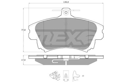 TOMEX BRAKES КОЛОДКИ ГАЛЬМІВНІ VOLVO S40 V40 97-03