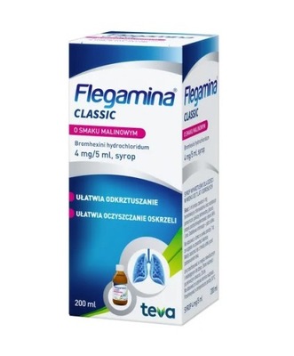 FLEGAMINA CLASSIC syrop na kaszel malina 200 ml
