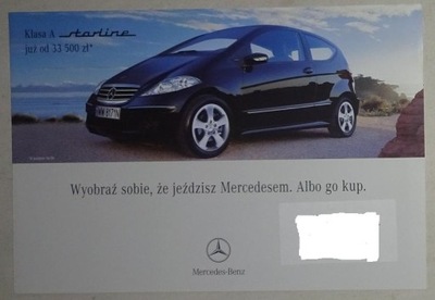 PROSPEKT MERCEDES CLASE A STARLINE - OSTATNI  