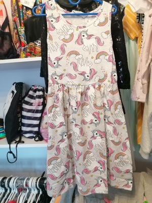 Nowa sukienka H&M unicorn 134 140