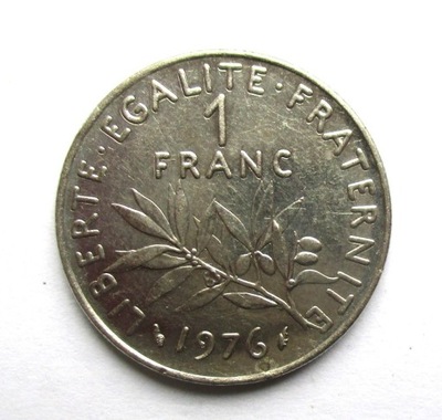 1 Frank 1976 r. Francja