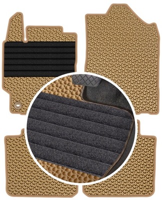 TOYOTA CAMRY VIII 2011-2018 ALFOMBRILLAS GOMA PARA COCHE EVA COLOR BEIGE  