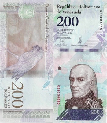 Wenezuela 2018 - 200 Bolivares Soberano -P.107 UNC