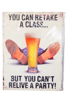 Plakat szyld metalowy 33/25 cm PIWO