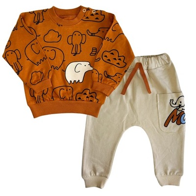 Komplet dresowy dla chłopca Dres niemowlęcy chłopięcy Bluza Spodnie 68
