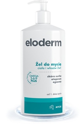 Eloderm żel do mycia ciała i włosów 2w1 400 ml