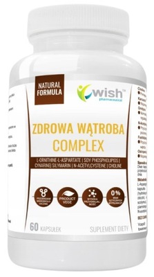 Wish Zdrowa Wątroba - Cholina Ostropest Karczoch Ornityna Detoks Trawienie