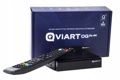Tuner Qviart OG2s 4K LINUX Enigma2 OpenATV 7.6 IPTV OSCAM CCCAM LISTA PL