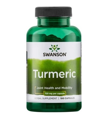 Turmeric Kurkuma 720 mg 100 kapsułek Swanson