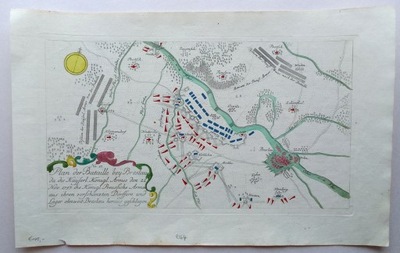Wrocław - Plan de Bataille bey Breslau - 1760