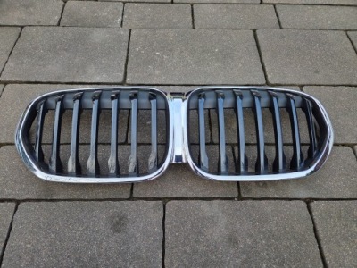 Bmw x1 f48 lift решётка радиатора передняя хром 8493450 19-2022 фото №1
