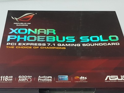 karta dźwiękowa ASUS Xonar Phoebus Solo PCI-E gaming 7.1 INNN1003