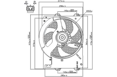 Nissens вентилятор радіатора з корпус mg mg zr фото №1