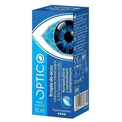 OPTICO KROPLE DO OCZU INTENSYWNIE NAWILŻAJĄCE 10 ML