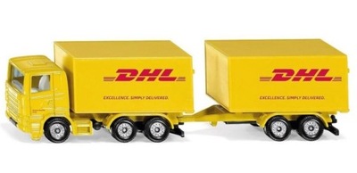 SIKU 16 - CIĘŻARÓWKA Z PRZYCZEPĄ DHL ORYGINAŁ