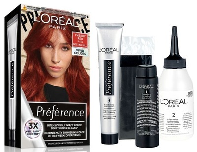 LOREAL FARBA DO WŁOSÓW INTENSYWNY TRWAŁY KOLOR PREFERENCE CHERRY RED 5.664