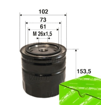 Valeo 586085 фильтр масла фото №1