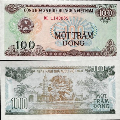 Wietnam 1991 - 100 dong - Pick 105 UNC