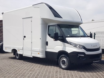 IVECO DAILY KONTENER NISKOPODŁOGOWY 4,31x2,23x2,42 KLIMA 35S14 SKLEP KAMPER