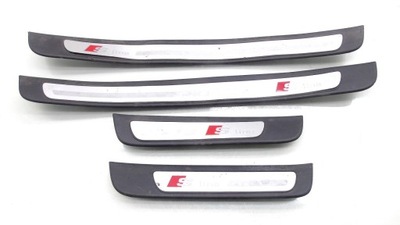 Молдинг накладки накладки пороговые s-line комплект audi a4 b8 фото №1