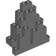 LEGO skała góra panel 3x8x7 ciemno szara DBG 1 szt 6083