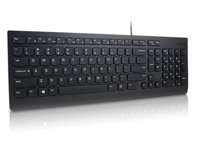 Klawiatura Lenovo Essential Wired Keyboard US Euro czarny (4Y41C68681)