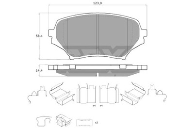 TOMEX BRAKES ZAPATAS DE FRENADO MAZDA MX-5 05-14 PARTE DELANTERA  