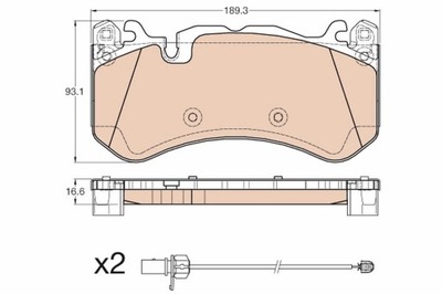 КОЛОДКИ ГАЛЬМІВНІ AUDI ПЕРЕД A6/A7 4,0-5,0 QUATTRO 08- GDB1977