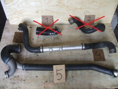 Porsche panamera 970 3.0tdi патрубок труба повітрозабірник повітря інтеркулер фото №1