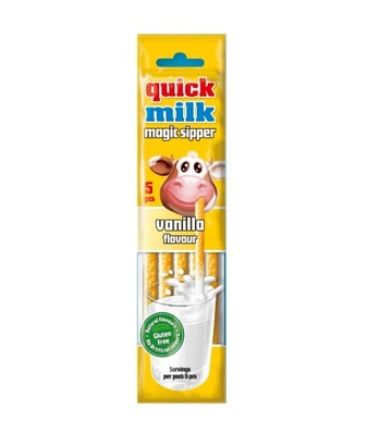 Quick Milk Słomki smakowe do mleka o sm.waniliowym