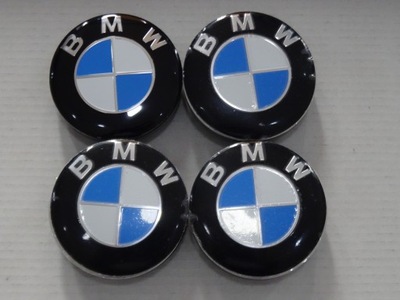 4 PIEZAS DEKLE TAPACUBOS EMBLEMATY AL LLANTAS BMW 56 MM  