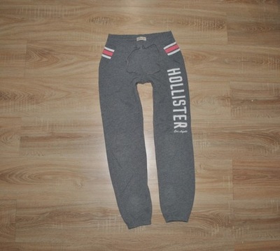 HOLLISTER dresowe spodnie LOGO r. XXS BDB