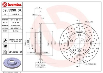 DISCO HAM. PARTE DELANTERA BMW 3 E36 91-01 WENT.  