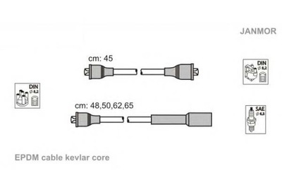 ПРОВОДИ ЗАПАЛЕННЯ JANMOR ZEF769 4007 LS23190 DRL1