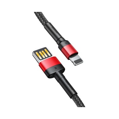 Baseus kabel Cafule USB - Lightning 1 m 2,4A czerwono-czarny