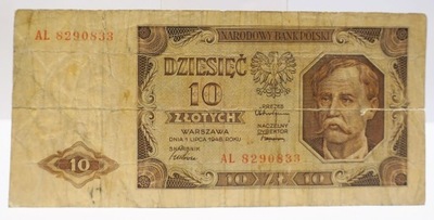 10 ZŁ ZŁOTYCH 1948 AL