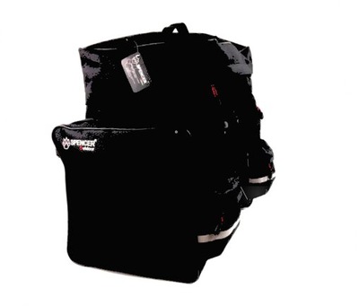 Torba rowerowa na bagażnik czarna 42L Triple Bag