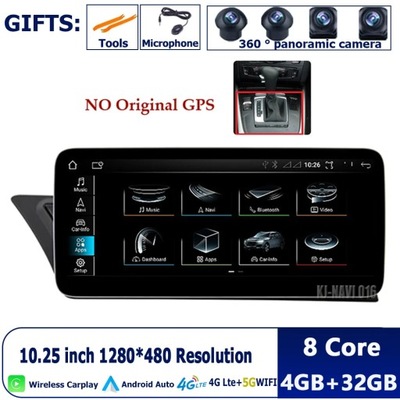 ANDROID13 PARA AUDI A4 A5 S4 S5 A4L B8 2009-2016 NAVEGACIÓN GPS CARPLAY AUTO  