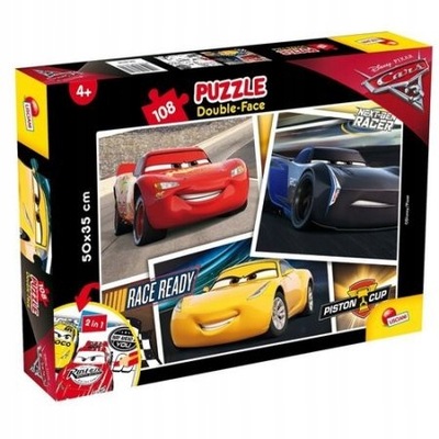 PUZZLE DWUSTRONNE AUTA 108 EL. CARS 3 - LISCIANI