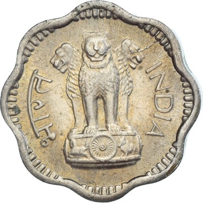 Moneta, India, 10 Paise, 1966