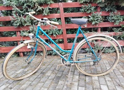 Stary zabytkowy Polski rower Romet stan oryginalny