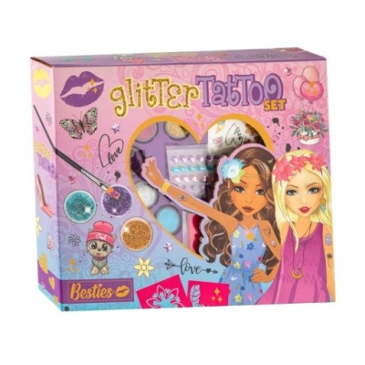 ZESTAW DO TATUAŻY Z BROKATEM